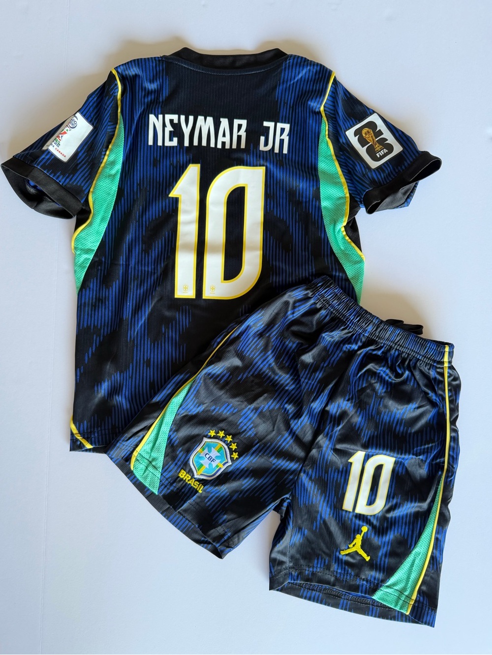 Kid’s Neymar Jr #10 Brazil World Cup 2026 Soccer Kit